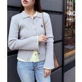 【U.S. POLO ASSN.】襟付き リブニットポロ カーディガン | SETUP7【WOMEN】 | 詳細画像12