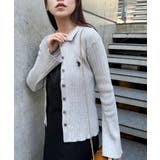 【U.S. POLO ASSN.】襟付き リブニットポロ カーディガン | SETUP7【WOMEN】 | 詳細画像15