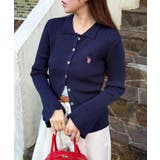 【U.S. POLO ASSN.】襟付き リブニットポロ カーディガン | SETUP7【WOMEN】 | 詳細画像21