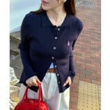 【U.S. POLO ASSN.】襟付き リブニットポロ カーディガン | SETUP7【WOMEN】 | 詳細画像22