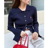 【U.S. POLO ASSN.】襟付き リブニットポロ カーディガン | SETUP7【WOMEN】 | 詳細画像23