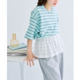 【FRUIT OF THE LOOM】ピーチ起毛ボーダーTシャツ 袖ワッペン | SETUP7【WOMEN】 | 詳細画像13