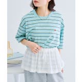 【FRUIT OF THE LOOM】ピーチ起毛ボーダーTシャツ 袖ワッペン | SETUP7【WOMEN】 | 詳細画像15