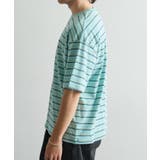 【FRUIT OF THE LOOM】ピーチ起毛ボーダーTシャツ 袖ワッペン | SETUP7【WOMEN】 | 詳細画像19