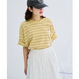 【FRUIT OF THE LOOM】ピーチ起毛ボーダーTシャツ 袖ワッペン | SETUP7【WOMEN】 | 詳細画像27