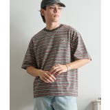 【FRUIT OF THE LOOM】ピーチ起毛ボーダーTシャツ 袖ワッペン | SETUP7【WOMEN】 | 詳細画像3