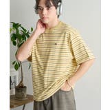 【FRUIT OF THE LOOM】ピーチ起毛ボーダーTシャツ 袖ワッペン | SETUP7【WOMEN】 | 詳細画像30