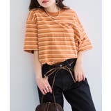 【FRUIT OF THE LOOM】ピーチ起毛ボーダーTシャツ 袖ワッペン | SETUP7【WOMEN】 | 詳細画像35