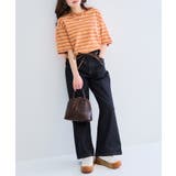 【FRUIT OF THE LOOM】ピーチ起毛ボーダーTシャツ 袖ワッペン | SETUP7【WOMEN】 | 詳細画像38