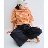 【FRUIT OF THE LOOM】ピーチ起毛ボーダーTシャツ 袖ワッペン | SETUP7【WOMEN】 | 詳細画像39