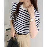 【U.S. POLO ASSN.】ワンポイント刺繍 クルーネックケーブルニット | SETUP7【WOMEN】 | 詳細画像20 