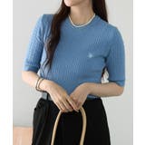 【U.S. POLO ASSN.】ワンポイント刺繍 クルーネックケーブルニット | SETUP7【WOMEN】 | 詳細画像25 