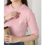 【U.S. POLO ASSN.】ワンポイント刺繍 クルーネックケーブルニット | SETUP7【WOMEN】 | 詳細画像37 