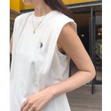 【U.S. POLO ASSN.】ワンポイント刺繍 ソフトタッチタンクトップ | SETUP7【WOMEN】 | 詳細画像15