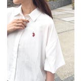【U.S. POLO ASSN.】ワンポイント刺繍 クールエア 半袖シャツ | SETUP7【WOMEN】 | 詳細画像5 