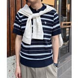 ホワイト×ネイビー | 【U S POLO | SETUP7【MEN】