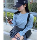 ライトブルー | 5 6オンス リブロングスリーブTシャツ | SETUP7【WOMEN】