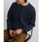 ネイビー | 8 4オンス クルーネックライトトレーナー裏パイル | SETUP7【MEN】