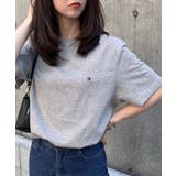 グレー | ベーシッククルーネック半袖Tシャツ CORE FLAG | SETUP7【WOMEN】
