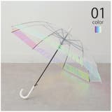 【SETUP7】55cm オーロラ切り継ぎビニール傘 24610 MYJ | SETUP7【WOMEN】 | 詳細画像1