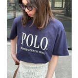 ネイビー | 【POLO BCS】overサイズ print Tee | SETUP7【WOMEN】