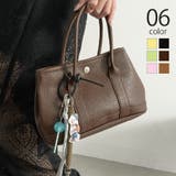 PUレザーショルダーバッグ チャーム キーホルダー付き | SETUP7【WOMEN】 | 詳細画像1