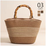 【SETUP7】バンブーハンドル 編みバッグ KNF | SETUP7【WOMEN】 | 詳細画像1