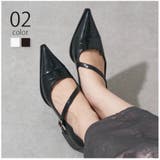 【SETUP7】キャップトゥクロコPUレザーパンプス KNF-TP | SETUP7【WOMEN】 | 詳細画像1 