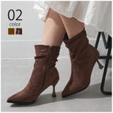 【SETUP7】フェイクスウェード ポインテッドトゥブーツ KNF-TP | SETUP7【WOMEN】 | 詳細画像1 