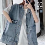 【SETUP7】ビッグシルエットデニムベストジャケット KNF012 | SETUP7【WOMEN】 | 詳細画像1 