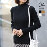 【SETUP7】ボトルネックベーシックリブニット KNF037 | SETUP7【WOMEN】 | 詳細画像1