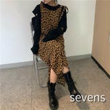 レオパードキャミワンピース 韓国 韓国ファッション | sevens | 詳細画像1