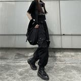 ベルトジップカーゴパンツ 韓国 ストリート メンズ レディース ユニセックス | sevens | 詳細画像4
