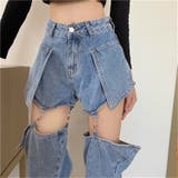 37189 2wayハーフセパレートデニムパンツ | sevens | 詳細画像8