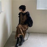 レオパードキャミワンピース 韓国 韓国ファッション | sevens | 詳細画像5