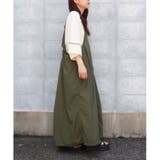 ミリタリーワンピース 大人カジュアル シンプル オーバーオール | sevens | 詳細画像7 