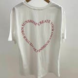 ハートバックプリントTシャツ カジュアル ガーリー 韓国 | sevens | 詳細画像15