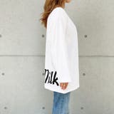 milkプリントルーズTシャツ ロンT Tシャツ | SHEENA  | 詳細画像6 