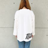 milkプリントルーズTシャツ ロンT Tシャツ | SHEENA  | 詳細画像7 