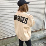 ベージュ | ビッグロゴルーズトレーナー 秋 冬 | SHEENA