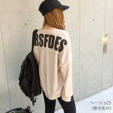 ベージュ① | ビッグロゴルーズトレーナー 秋 冬 | SHEENA