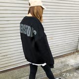 ブラック | ビッグロゴルーズトレーナー 秋 冬 | SHEENA