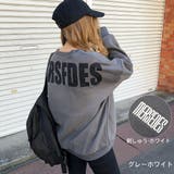 グレーホワイト | ビッグロゴルーズトレーナー 秋 冬 | SHEENA