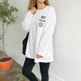 MIXロゴプリントルーズTシャツ ロンT 韓国ファッション | SHEENA  | 詳細画像10 