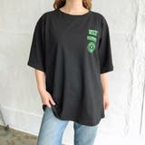 MIXロゴプリントルーズTシャツ ロンT 韓国ファッション | SHEENA  | 詳細画像2 