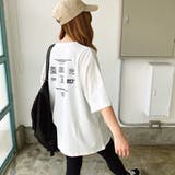 MIXロゴプリントルーズTシャツ ロンT 韓国ファッション | SHEENA  | 詳細画像8 