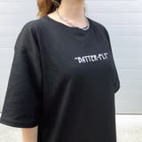 バタフライプリントルーズTシャツ ロンT 韓国ファッション | SHEENA  | 詳細画像5 