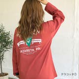 テラコッタ1 | SPEEDWAYバックプリントルーズTシャツ ロンT 韓国 | SHEENA 