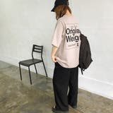 バックBIGロゴプリントルーズTシャツ ロンT 韓国 | SHEENA | 詳細画像10