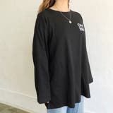 バックBIGロゴプリントルーズTシャツ ロンT 韓国 | SHEENA | 詳細画像16